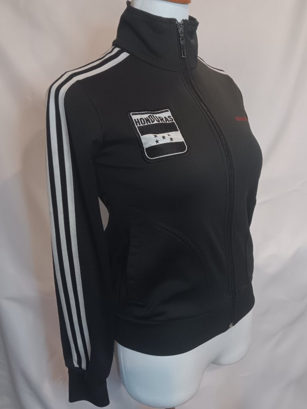 Adidas Honduras Track Jacket Womens Mens Small Black White Soccer